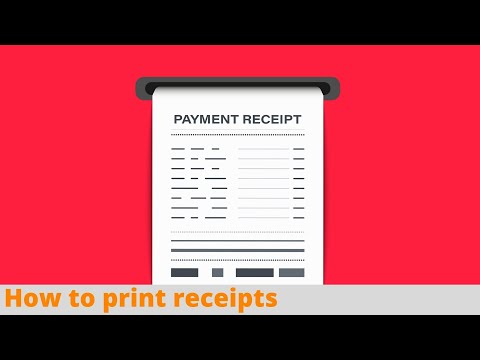 HOW TO PRINT RECEIPTS