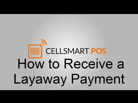 RECEIVE A LAYAWAY PAYMENT