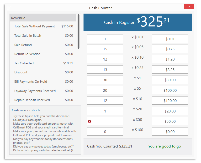 Cash Count