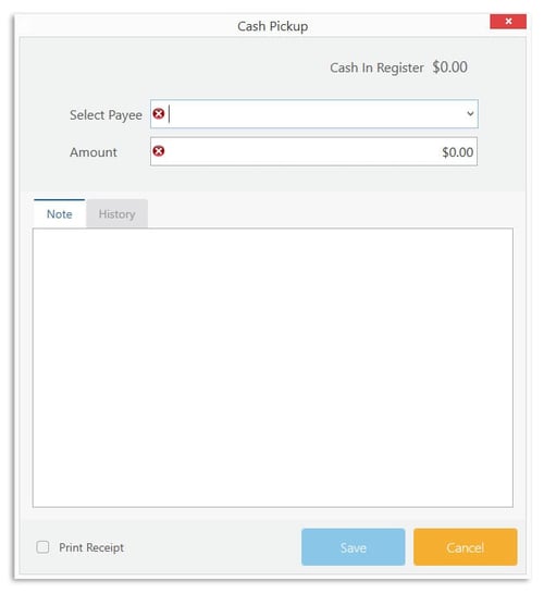 Cash Pickup