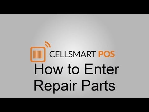 How to enter repair parts