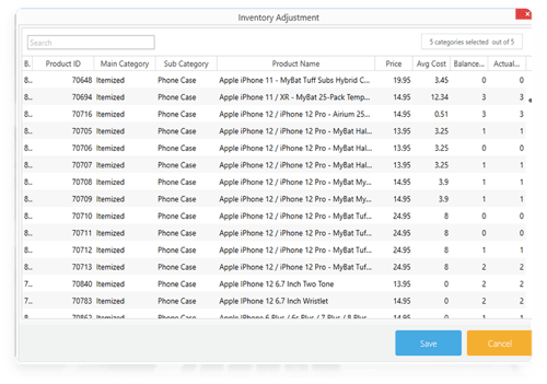 Inventory Adjustment