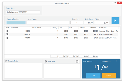 Inventory Transfer