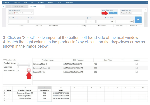 How to import your serialized inventory list to CellSmart POS